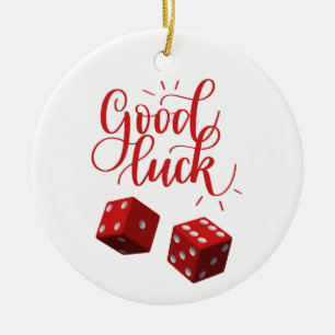 Würfel Keramik Ornament