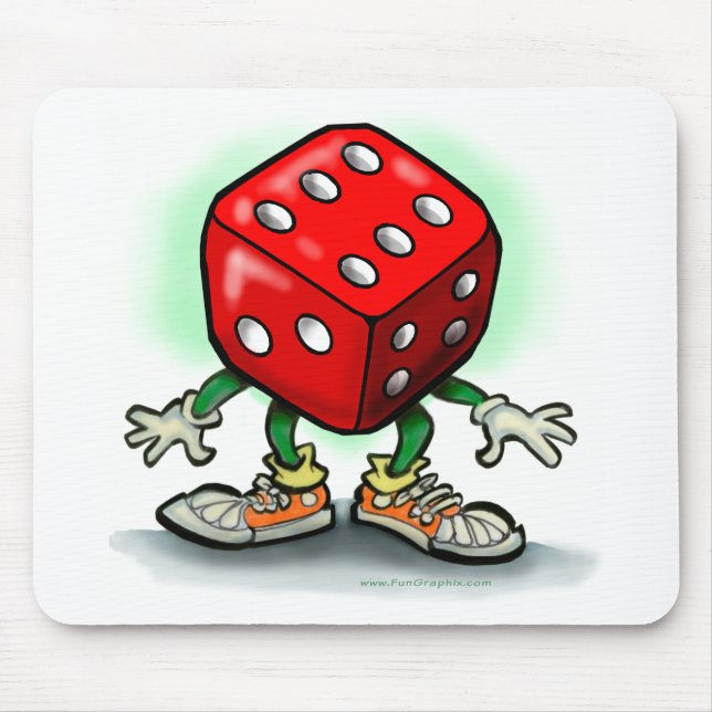 Würfel Mousepad (Vorne)