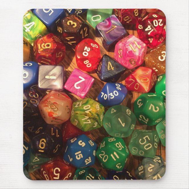 Würfel mousepad für Gamers (Vorne)