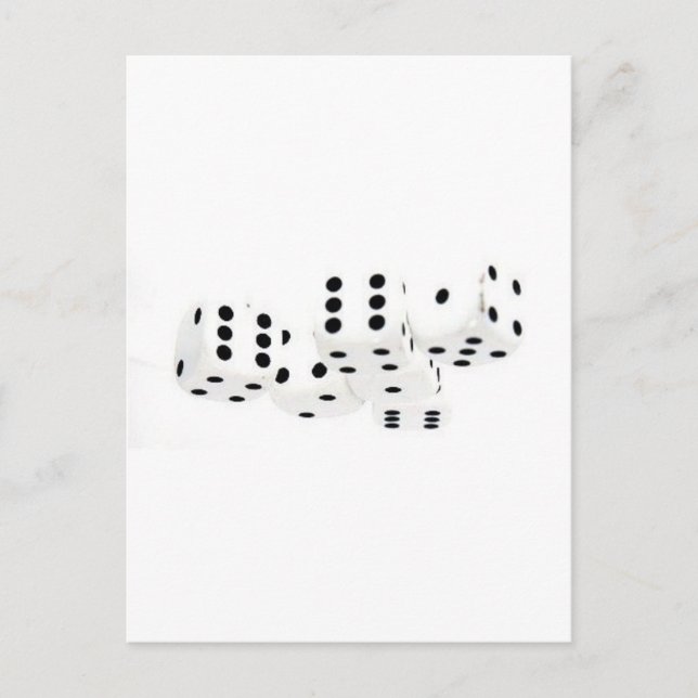 Würfel - postkarte (Vorderseite)