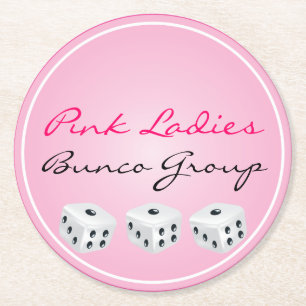 Würfel-Untersetzer Runder Pappuntersetzer