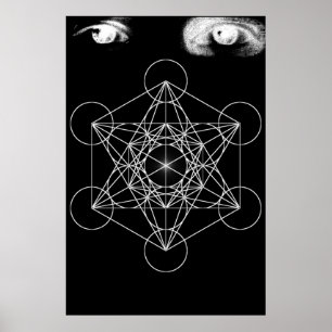 "Würfel von Metatron " Poster