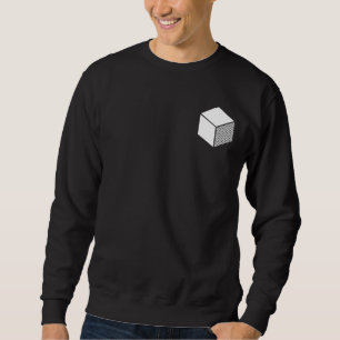 Würfel - Weiß auf Dunkelheit Sweatshirt