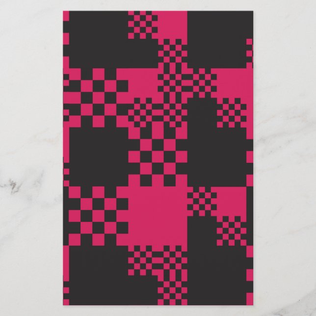 würfelförmige Gestalt Briefpapier (Vorderseite)