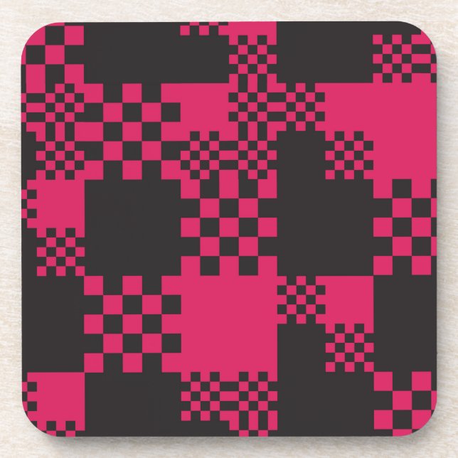 würfelförmige Gestalt Getränkeuntersetzer (Vorderseite)