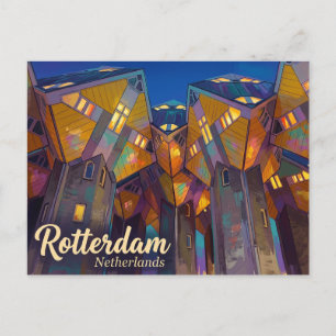 Würfelhäuser Niederlande Postkarte
