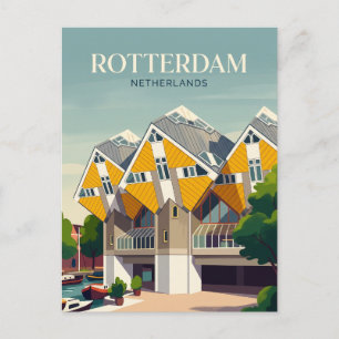 Würfelhäuser Niederlande Postkarte