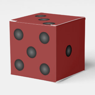 Würfeln Sie oder die roten Bunco Vegas Geschenkschachtel