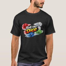 Würfelwurf-Bewegungsunschärfe-T-Shirt