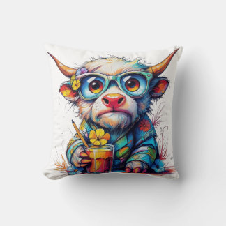 Wurfkissen 40 cm x 40 cm Mit der wunderbaren Kuh Kissen