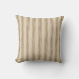 Wurfkissen Beige Streifen Kissen