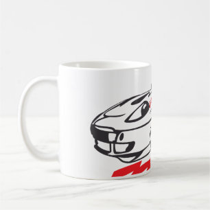 Wurfkissen Fast Dreams –Rennwagen-Kissen-Design Kaffeetasse