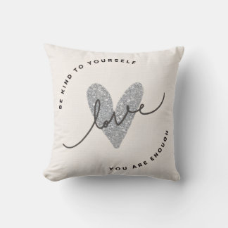 Wurfkissen – Glitter-Herz-Liebesdesign | Minimal Kissen