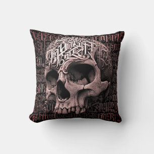 Wurfkissen Gothic-Stammes-Schädel Kissen