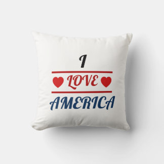 Wurfkissen - Ich liebe Amerika Kissen