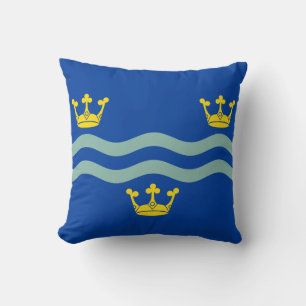 Wurfkissen mit Flagge von Cambridgeshire Kissen
