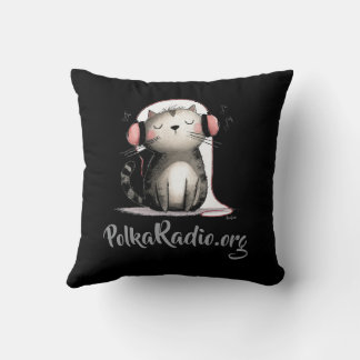 Wurfkissen mit Katzendesign Polka Radio Kissen