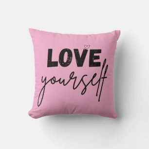 Wurfkissen motivierend liebe dich selbst kissen