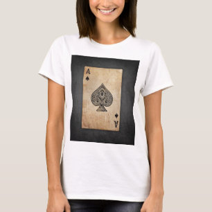 Wurfkissen Pik-Ass T-Shirt