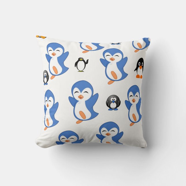 Wurfkissen Pinguin Kissen (Vorderseite)