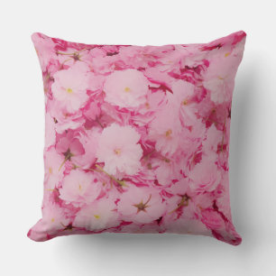Wurfkissen Rosa Kirschblüten Floral Botanisch Kissen