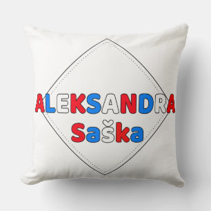 Wurfkissen serbischer Name Aleksandra Latein Kissen