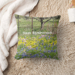 Wurfkissen Texas Bluebonnets Wildblumen Kissen
