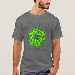 Würfle für Schabernack Retro-Drachen-Würfel D20 St T-Shirt