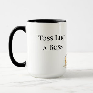 Würfle wie ein Boss Lustiges Pancake wenden Tasse