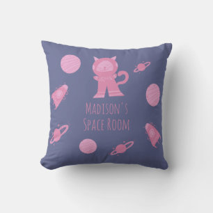 Wurfpillow Raumkatze Pink Mädchen Schlafzimmer Lil Kissen