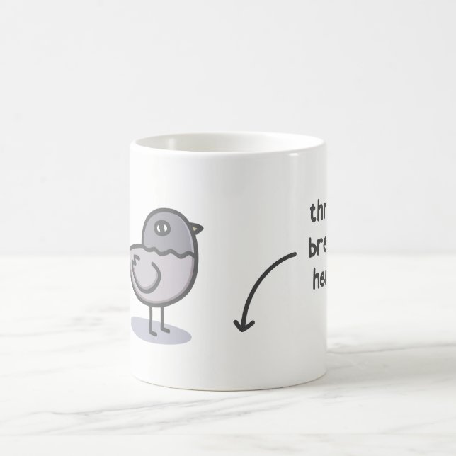 Wurfs-Brot hier Kaffeetasse (Mittel)