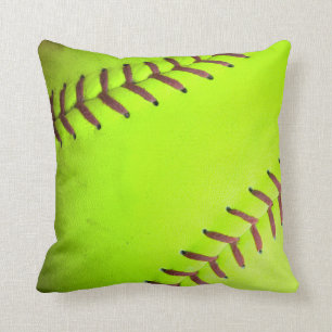 Wurfs-Couch-Kissen der Softball-gelbes schnelles Kissen