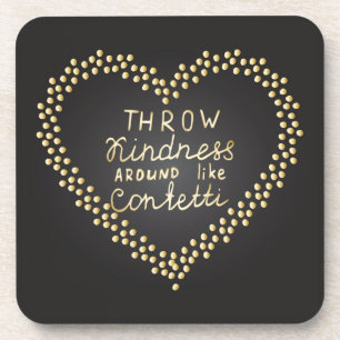 Wurfs-Güte mag herum Confetti Untersetzer