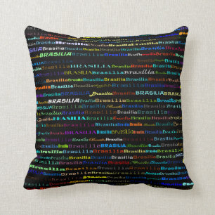 Wurfs-Kissen des Brasilien-Text-Entwurfs-I Kissen