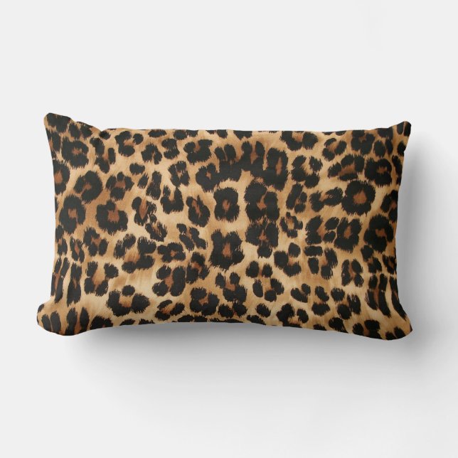 Wurfs-Kissen-Leopard Lendenkissen (Vorderseite)