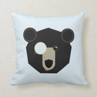 Wurfs-Kissen - Monocle-Bär - geometrisch Kissen