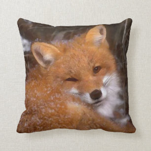 Wurfs-Kissen "roten Fox" Kissen