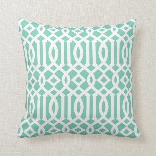 Wurfs-Kissen Seafoam Gitter-  Kissen