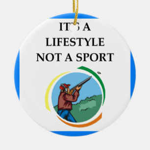 Wurfscheibenschießen Keramik Ornament