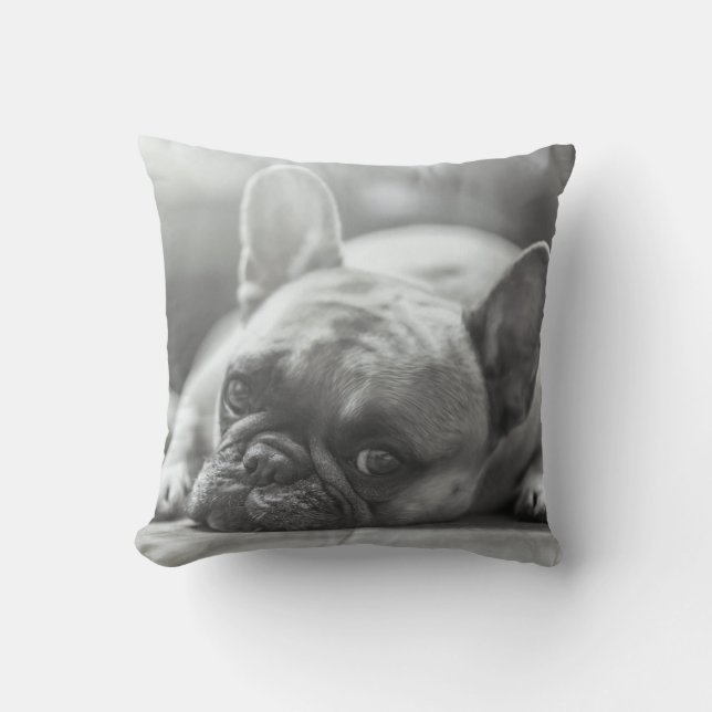 Wurfskissen der französischen Bulldogge Kissen (Vorderseite)