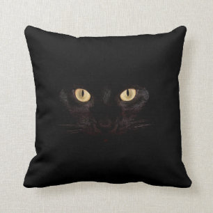 Wurfskissen der schwarzen Katze Kissen