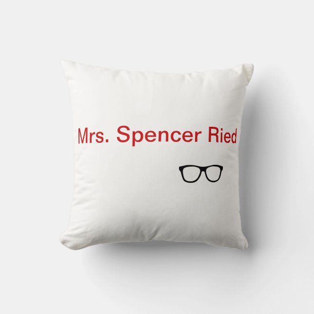 Wurfskissen "Frau Spencer Reid" Kissen (Vorderseite)