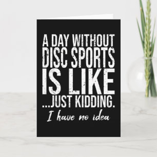Wurfsport lustiges Sportgeschenk Karte