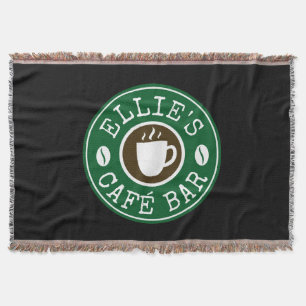 Wurfwolldecken für Cafés mit individuellem Logo Decke