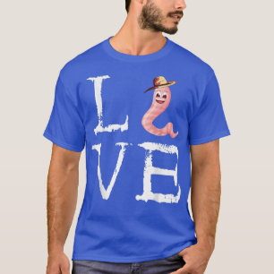Wurm Bauer Creepy Liebe Vermiculture Hat Red Wiggl T-Shirt