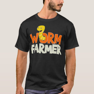 Wurm-Bauer Kompostieren Vermiculture Gift T-Shirt