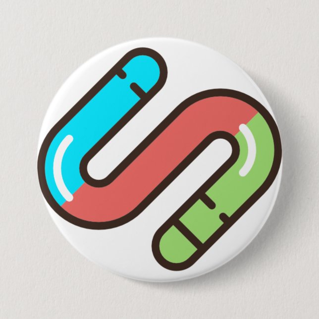 Wurm Button (Vorderseite)