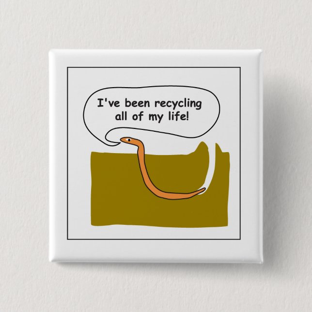 Wurm Button (Vorderseite)