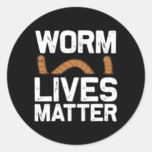 Wurm für Ewurm Grunting-Bauern Runder Aufkleber