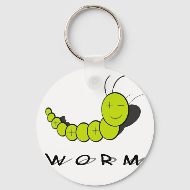 Wurm Schlüsselanhänger (Vorderseite)
